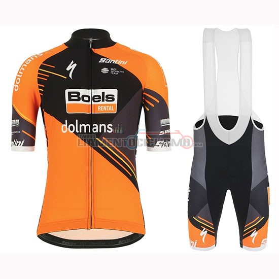 Abbigliamento Ciclismo Donne Boels Dolmans Manica Corta 2019 Arancione